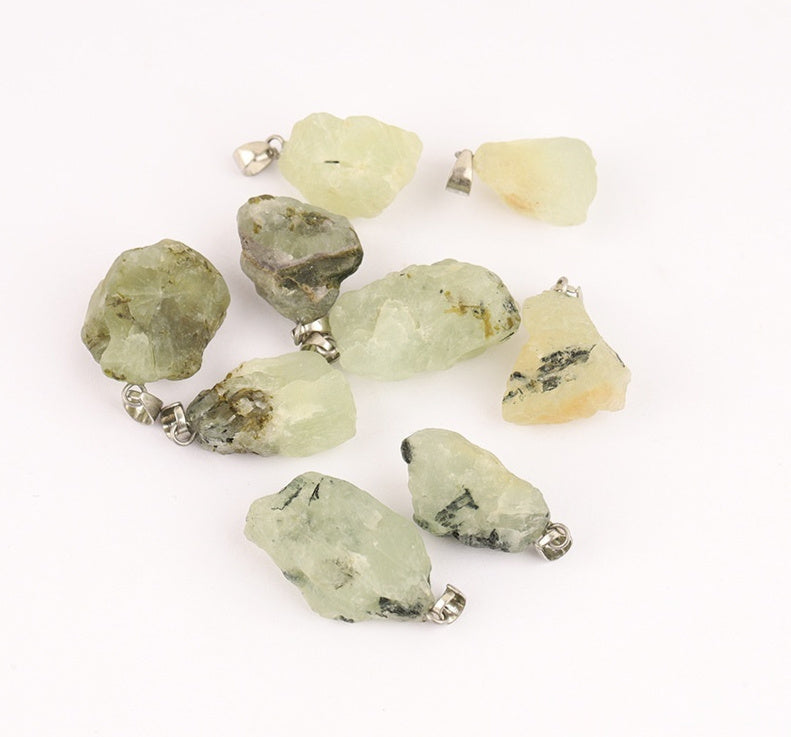 Colgante de piedra de cristal de color natural del arco iris