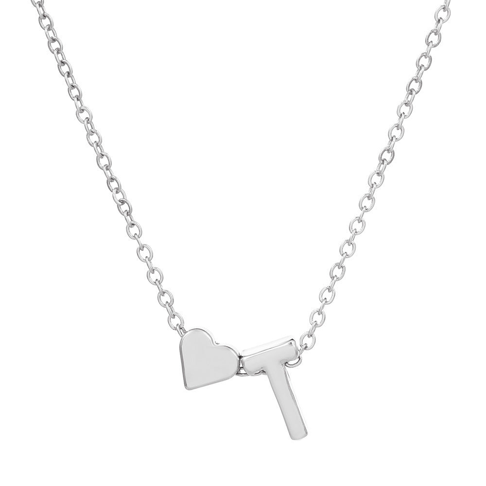 European And American Fashion Love 26 English Letter Simplicity Necklace