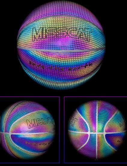 Noche de baloncesto fluorescente luminosa brillante Juego de baloncesto
