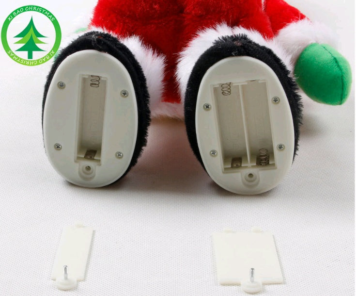 Décorations de Noël Jouets électriques du Père Noël Creative Twist Music Poupées du Père Noël