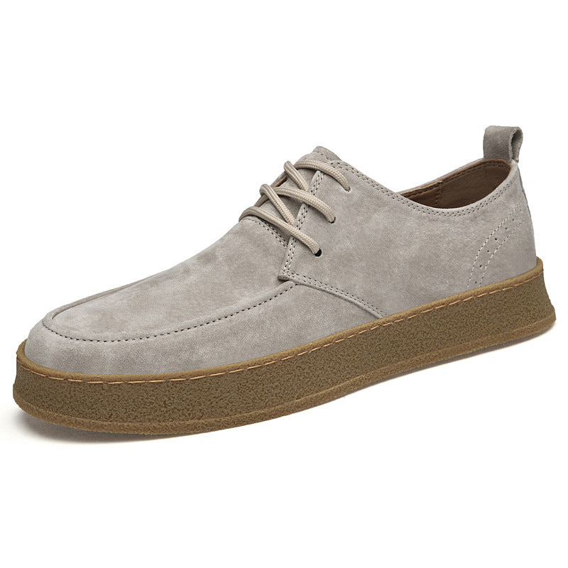 Chaussures plates décontractées et intelligentes pour hommes, à lacets en cuir mat, nouvelle collection printemps