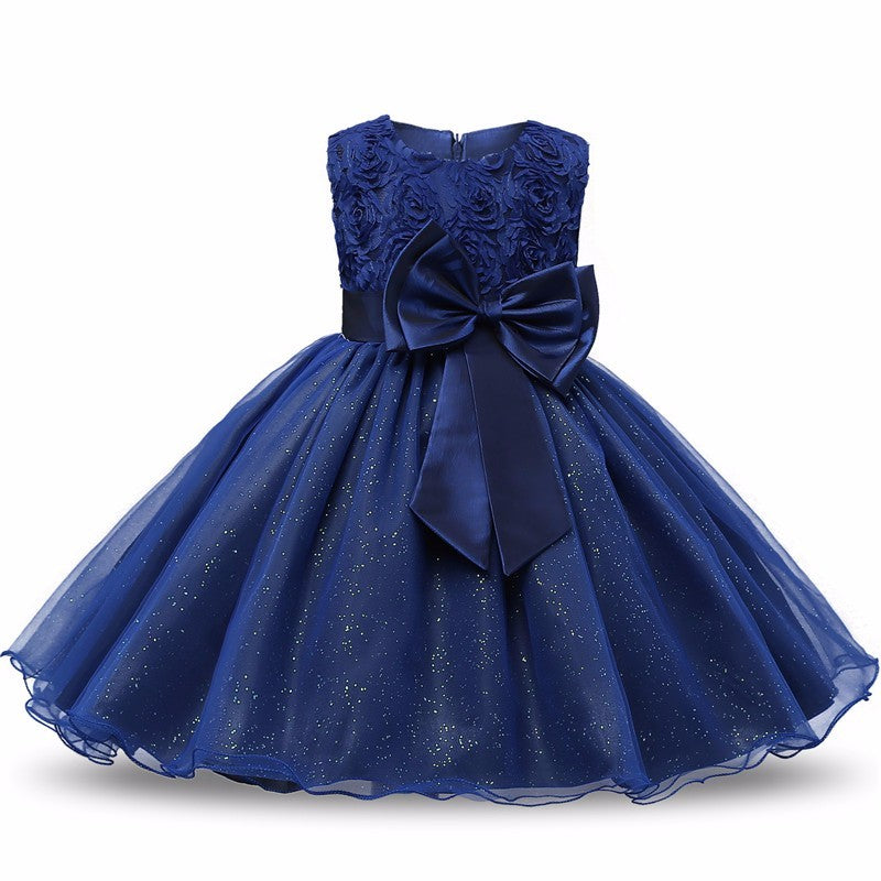 Robe princesse à fleurs pour filles, Tutu d'été, robes de fête d'anniversaire et de mariage