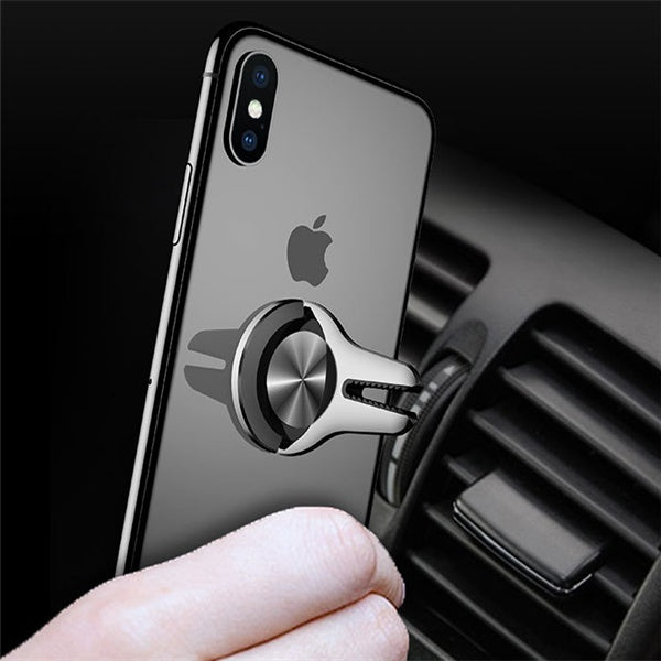 Support spécial de voiture, boucle de téléphone portable, boucle de doigt, personnalité créative, boucle multifonction, sortie d'air, porte-cartes, coque en métal