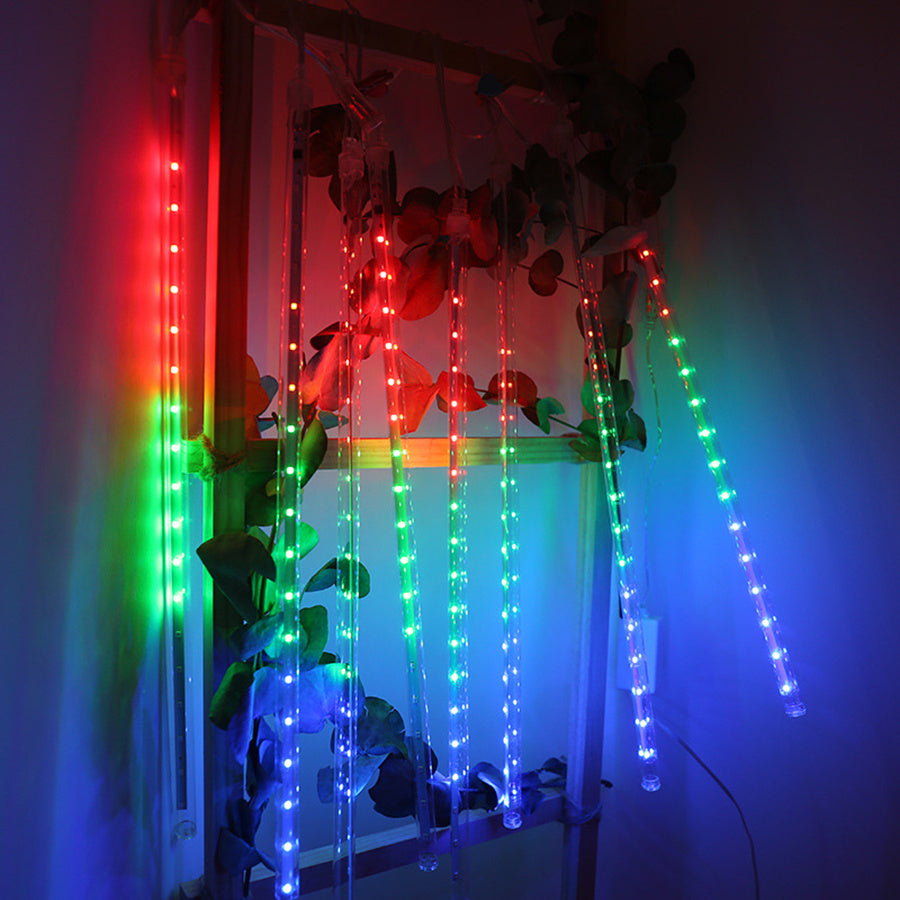 Luz LED de jardín con linterna de lluvia de meteoritos