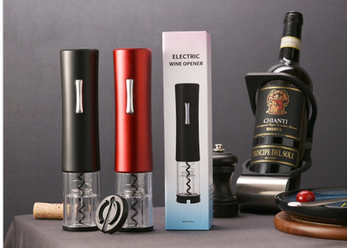 Ouvre-bouteille électrique, tire-bouchon, ensemble de coupe-feuille, ouvre-bouteille automatique haut de gamme pour le vin, Gadgets de cuisine, ouvre-boîte