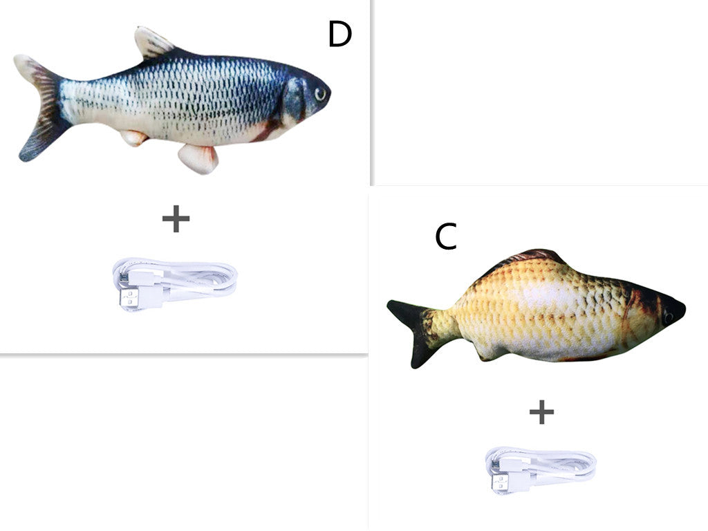 Version sans pince à chat - Jouet de poisson électrique de simulation de poisson sauteur électrique