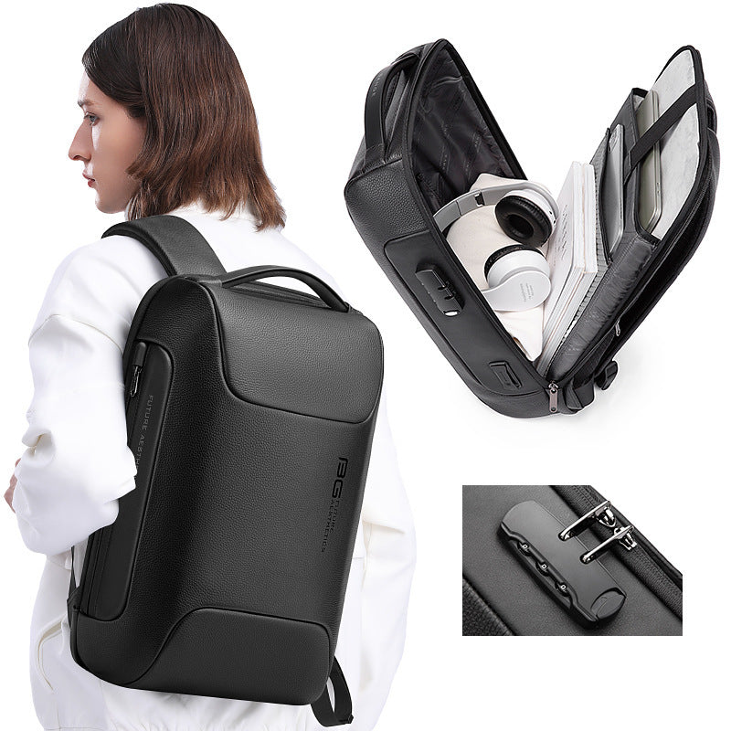 Sac à dos imperméable pour ordinateur de banlieue de grande capacité