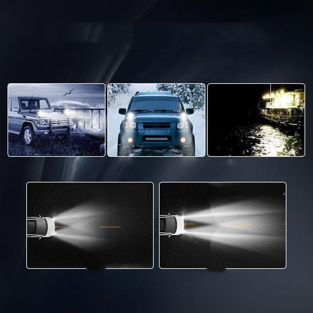 Focos LED para vehículos todoterreno con luz blanca