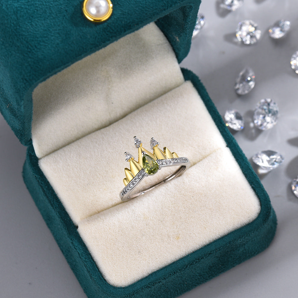 Nouvelle bague couronne pour femme