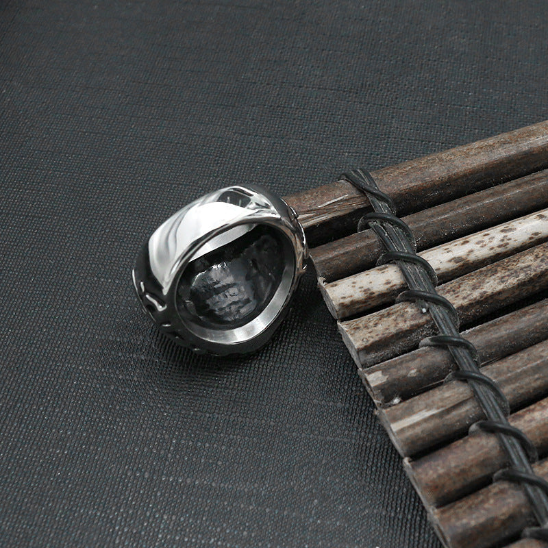 Titanium Steel Personality Vintage Cross Men's Ring