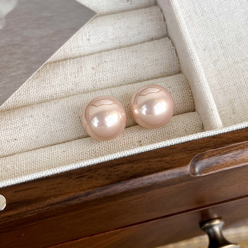 Boucles d'oreilles en perles de champagne, simples et légères, à la mode, de luxe