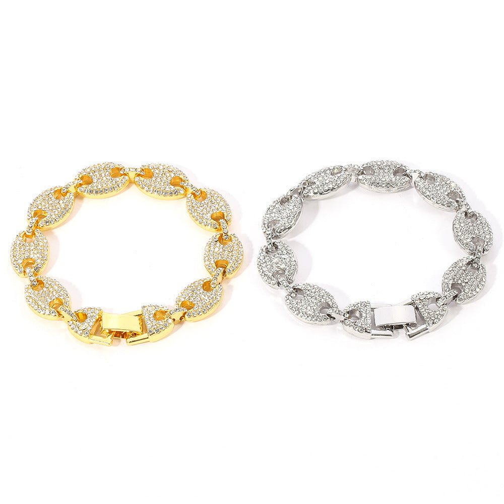 Bracelet Cubain Nez de Cochon Grain de Café