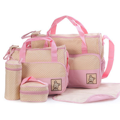 Sac à couches pour bébé, costumes pour maman, porte-biberon, poussette, ensembles de sacs à couches de maternité