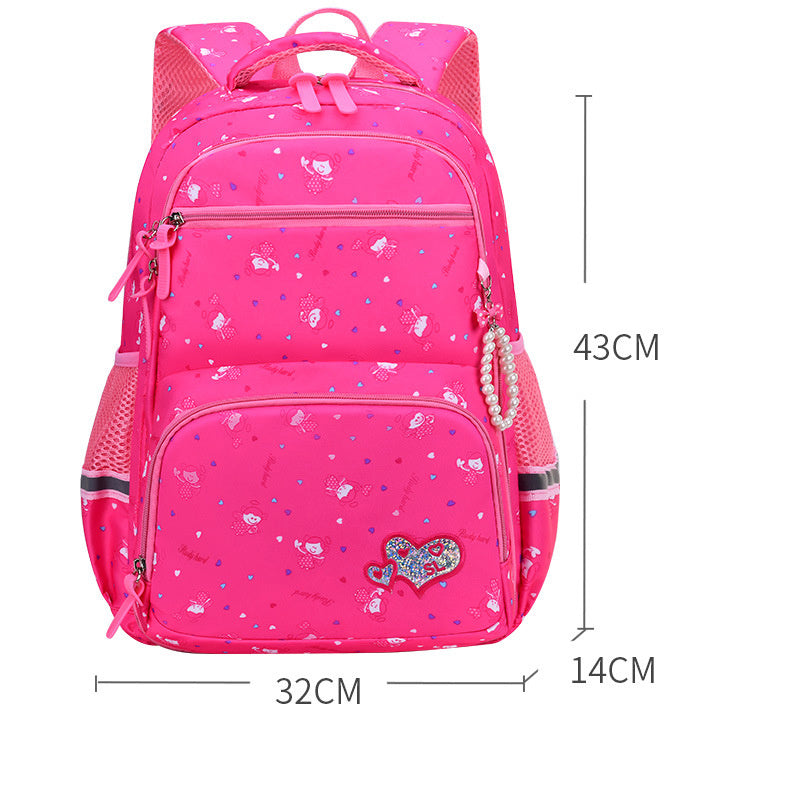 Sac à dos pour enfants de style princesse mignon de dessin animé de mode