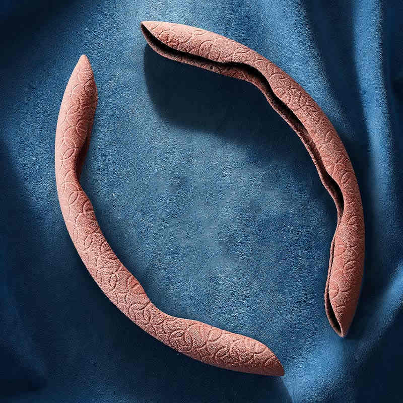 Housse de volant de voiture en daim, Ultra-fine, absorbant la sueur, antidérapante, été