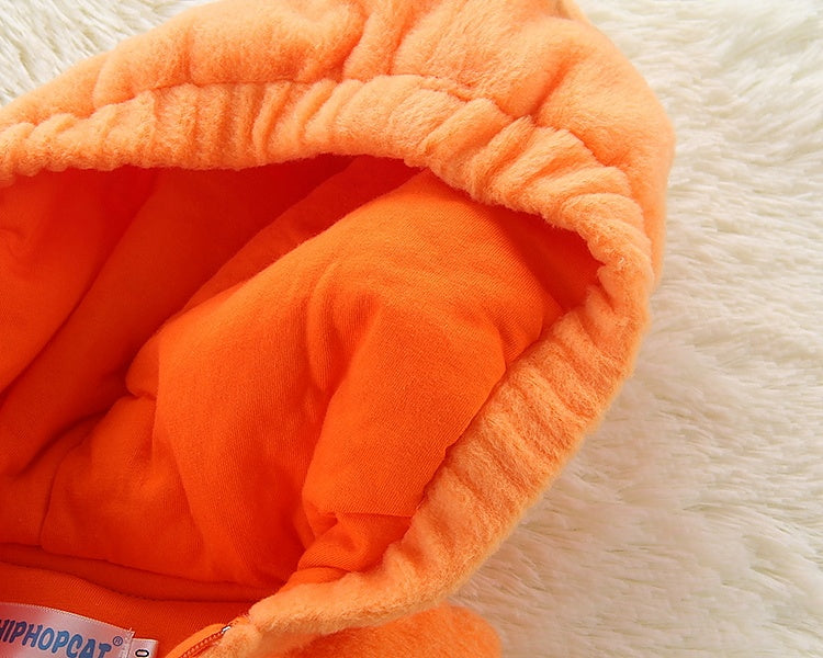 Citrouille mignonne à capuche en coton