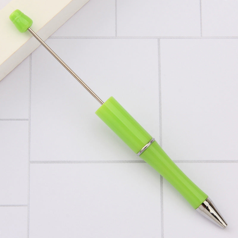 Stylo à bille créatif en plastique avec perles
