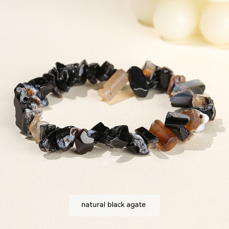 Natural Crystal Gravel Agate Aventurine Irregular Bracelet