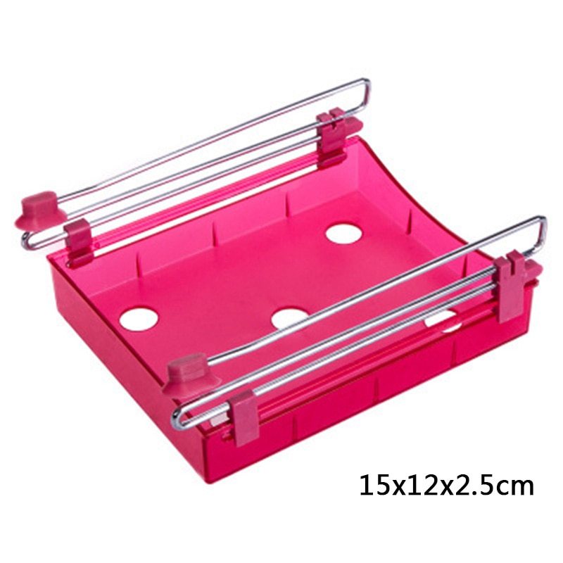 Support de rangement suspendu en plastique pour réfrigérateur, planches de rangement, fournitures de cuisine
