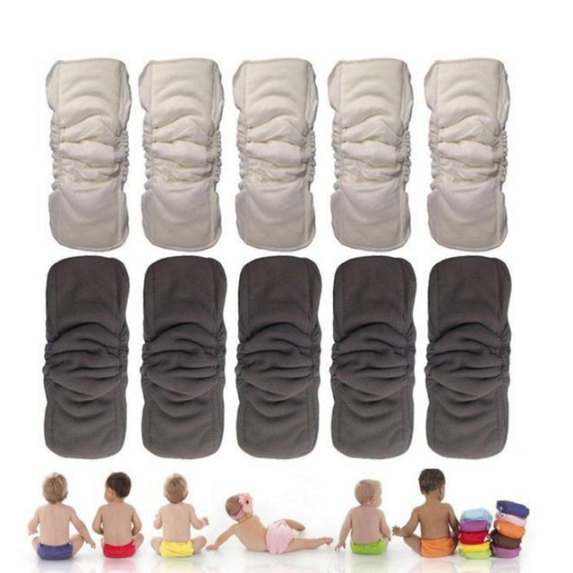 Pañales con cordón de algodón de bambú de cinco capas para bebé