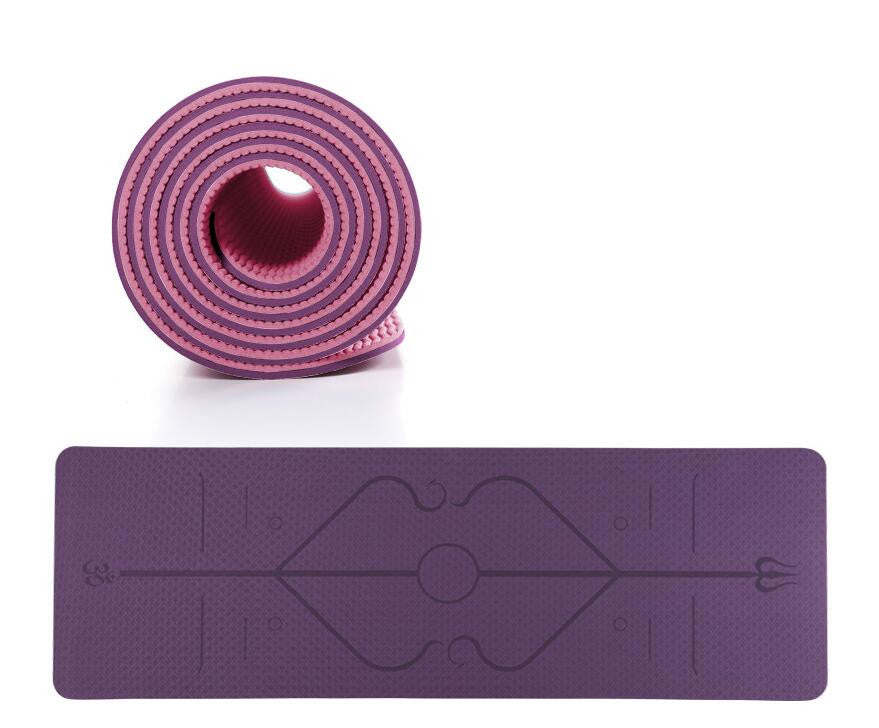 Fitness environnemental 183*61cm de tapis de glissement de tapis de yoga de bande