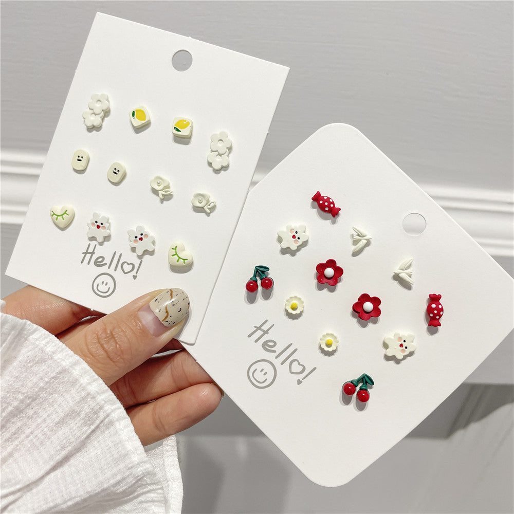 Boucles d'oreilles à tige en argent sterling pour femme