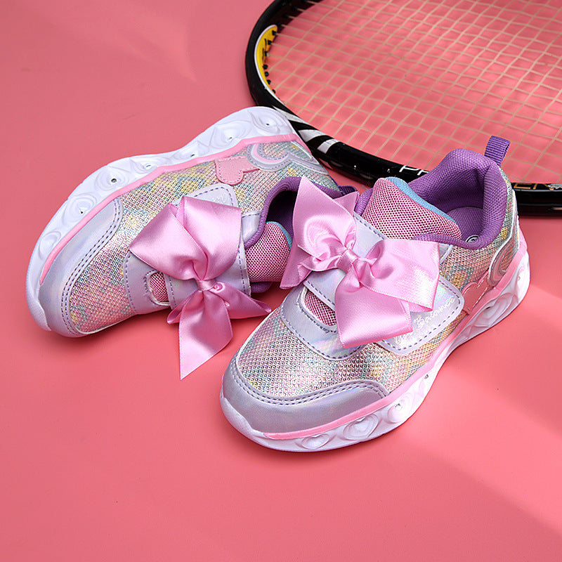 Chaussures lumineuses colorées fille