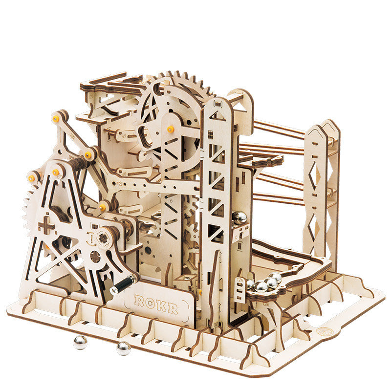 Juguete de madera 3D rompecabezas insertado a mano regalo modelo de transmisión mecánica