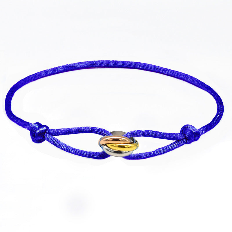 Sangle de transport DIY en acier inoxydable pour couple tissé à la main