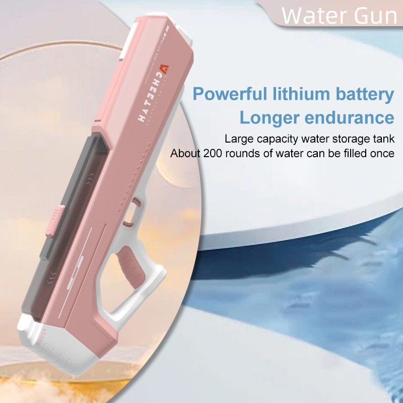 Pistolet à eau entièrement électrique, jouet de piscine, jouets pour adultes, jeux de plein air, pistolet à eau à haute pression, jouets d'été pour enfants