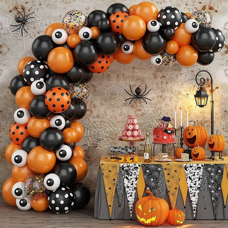 Conjunto de globos de látex para decoración de fiesta de Halloween