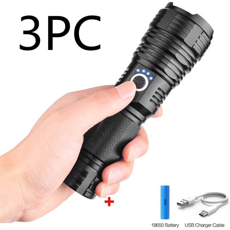 Linterna exterior P70 con carga USB