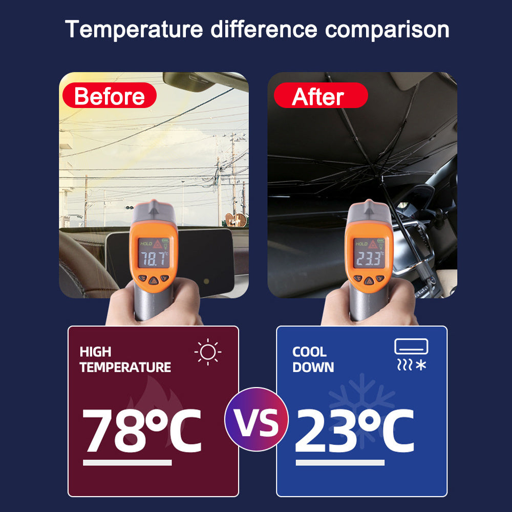 Pare-soleil pliable pour pare-brise de voiture, Protection UV, isolation thermique, Parasol, couverture de fenêtre avant automatique, Protection intérieure, Gadgets d'été