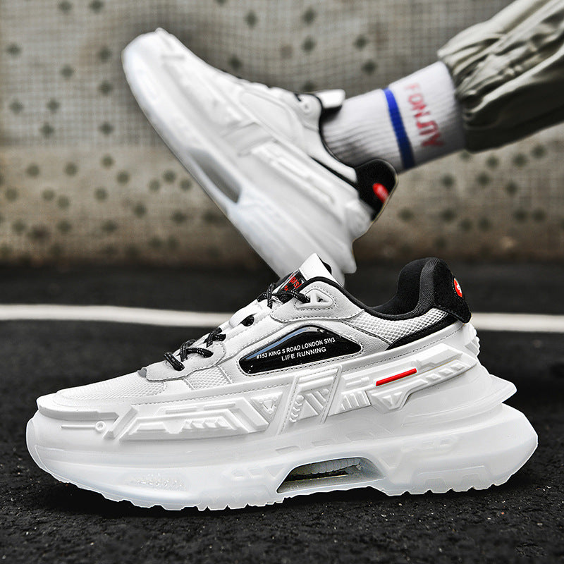 Baskets de course à plateforme Popcorn, chaussures basses décontractées Qiankun Wheel Mecha