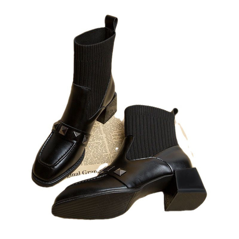 Chaussettes fines Bottes Talon moyen Talon épais Talon haut Dr Martens