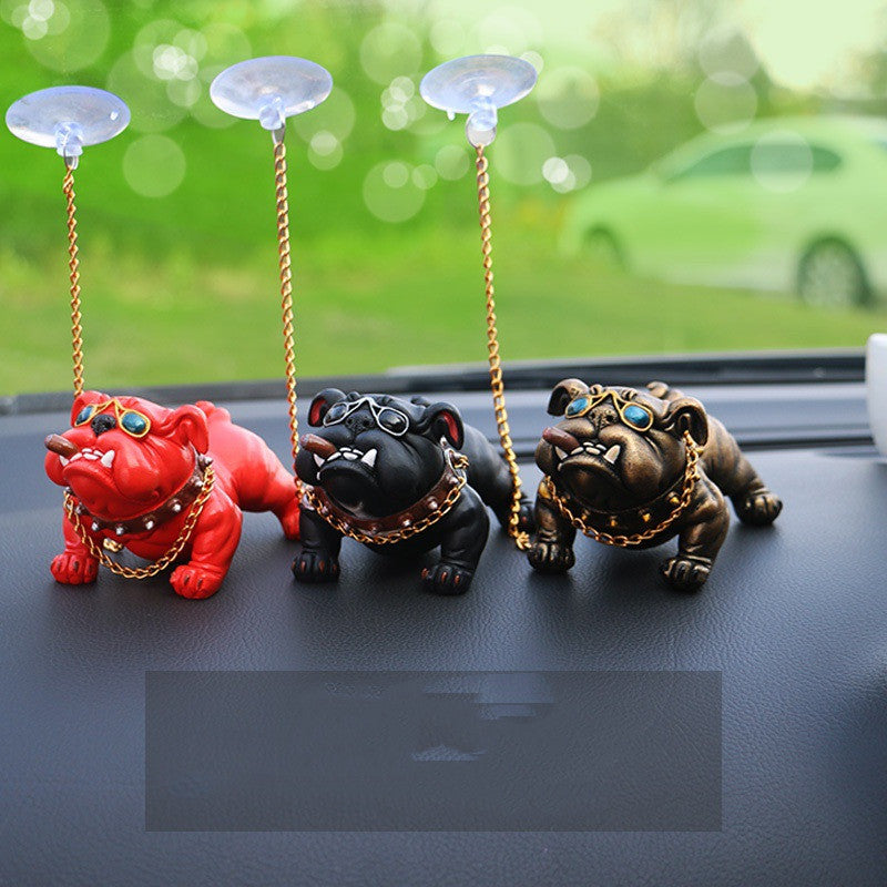 Bully Dog Personnalité Créative Décoration Intérieure De Voiture Simulation De Console Centrale