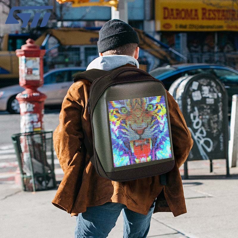 Sac à dos étanche mode Led sac à dos publicité intelligente sac à dos d'affaires étanche
