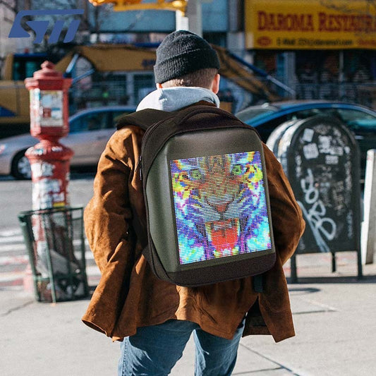 Sac à dos étanche mode Led sac à dos publicité intelligente sac à dos d'affaires étanche