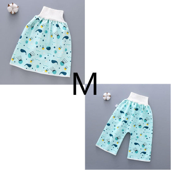 Jupe couche bébé en coton et fibre de bambou