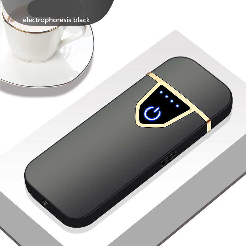 Personalized creative fingerprint induction charging cigarette lighter