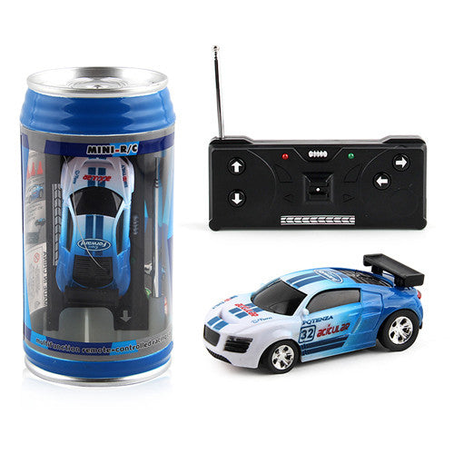 Coke Can Mini RC Car Radio Télécommande Micro Racing Car 4 Fréquences