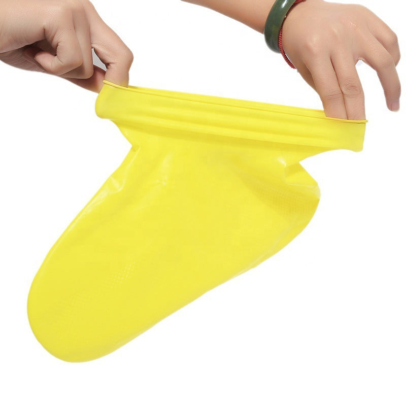 Bottes de pluie en silicone faciles à transporter pour hommes et femmes