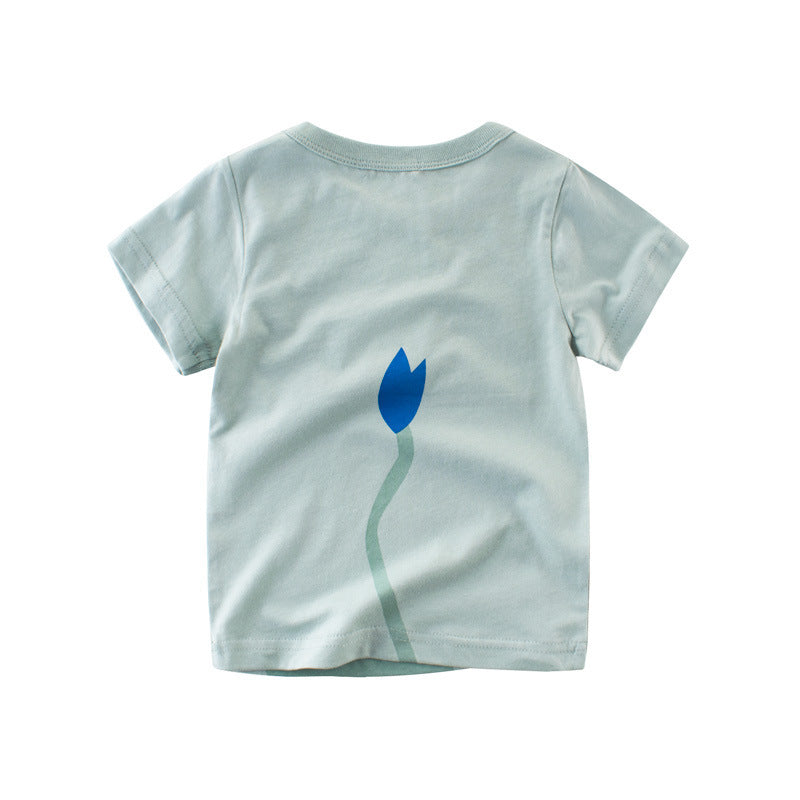 Camiseta niño manga corta niño media manga