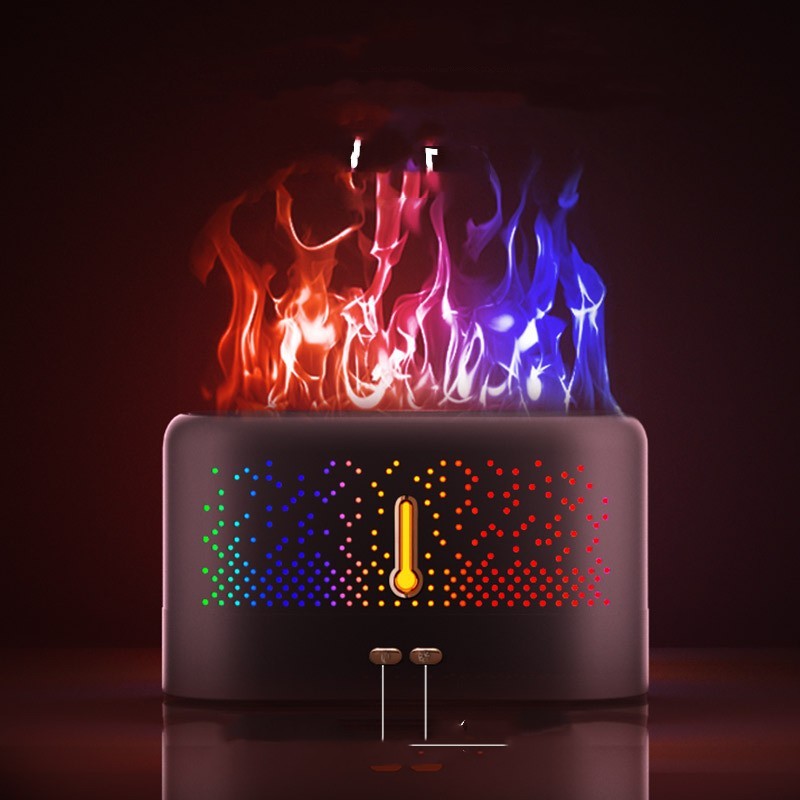 Difusor ultrasónico de aromaterapia - Humidificador de llama doméstico