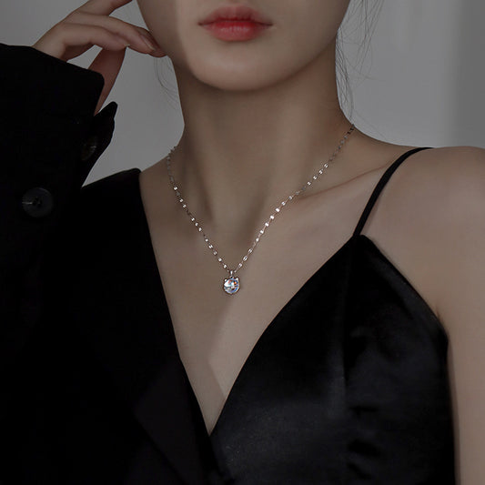 Women's Fashion Fantasy Planet Cat Pendant Necklace