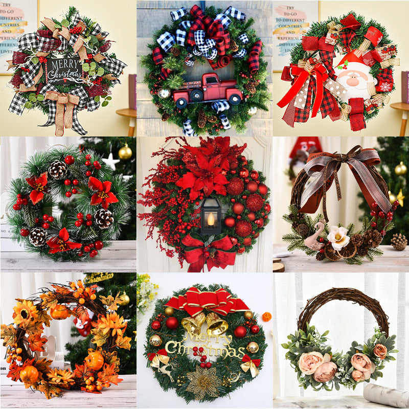 Guirlande de Noël Décoration de fenêtre Décorations de Noël