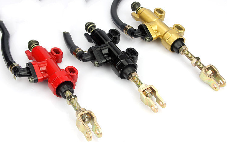 Bomba superior de freno de disco de motocicleta, bomba combinada de taza de aceite de freno de pie trasero 