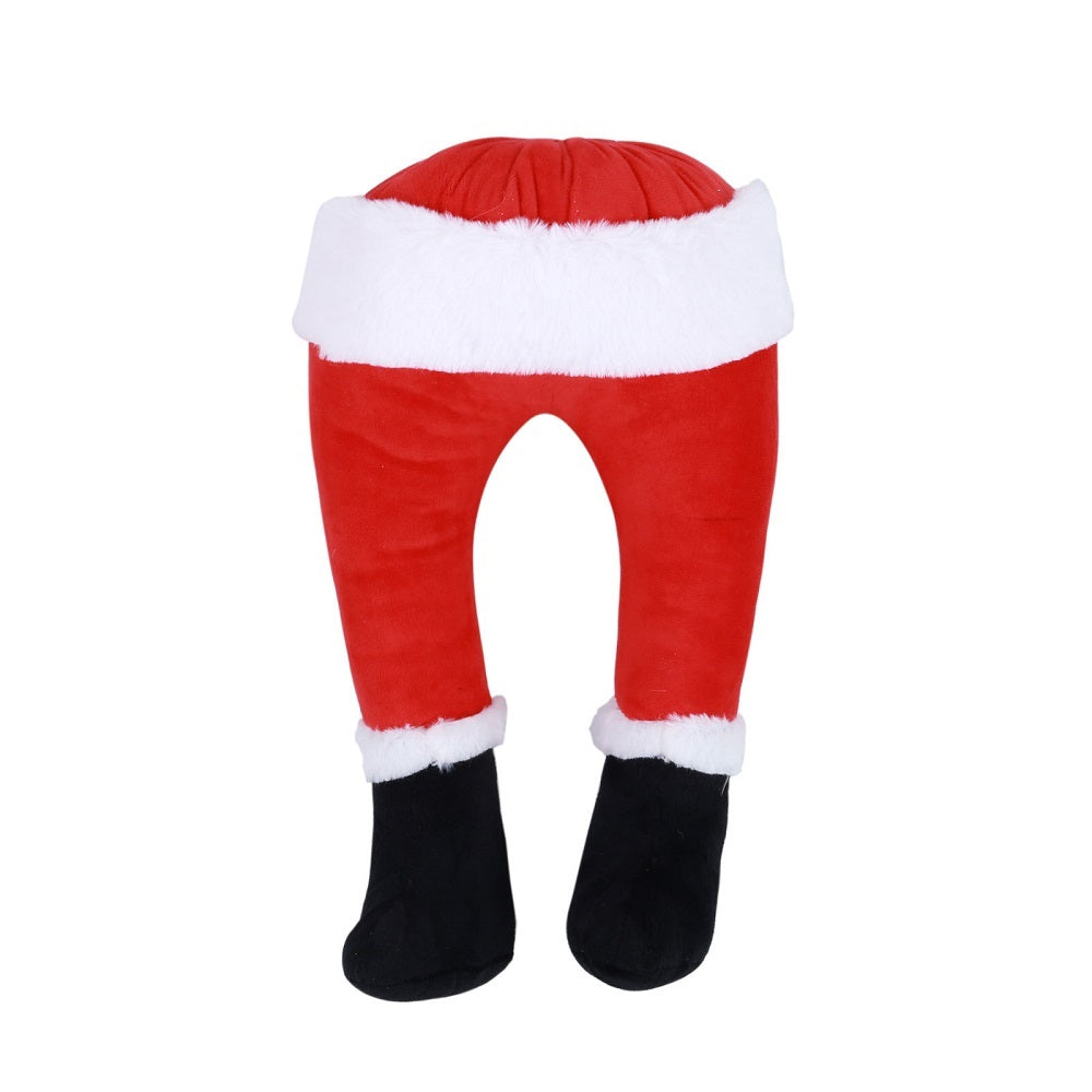 Décoration de jardin Jambes d'elfe le jour de Noël