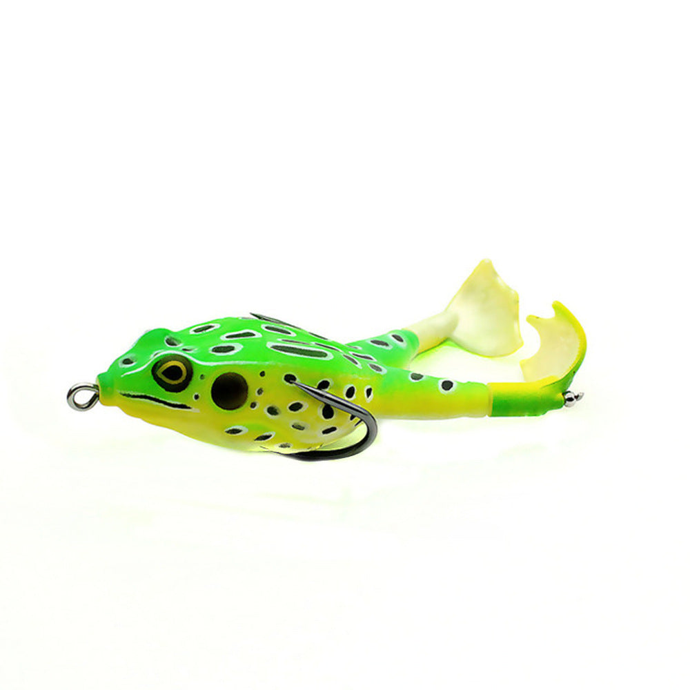 Appât souple grenouille à double hélice