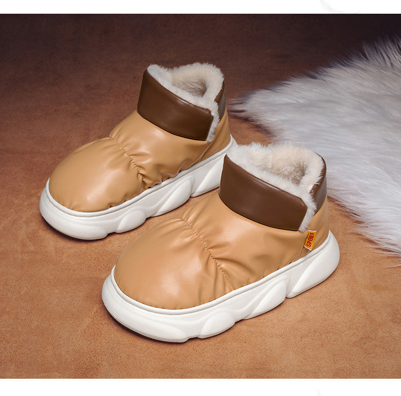 Zapatos de pan de invierno para hombre Botas de nieve gruesas con forro polar